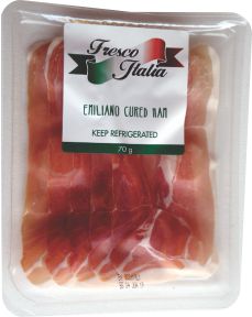 Emiliano Cured Ham Sliced Packet 70g – Rialto Foods